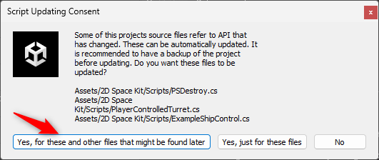 Accept script update